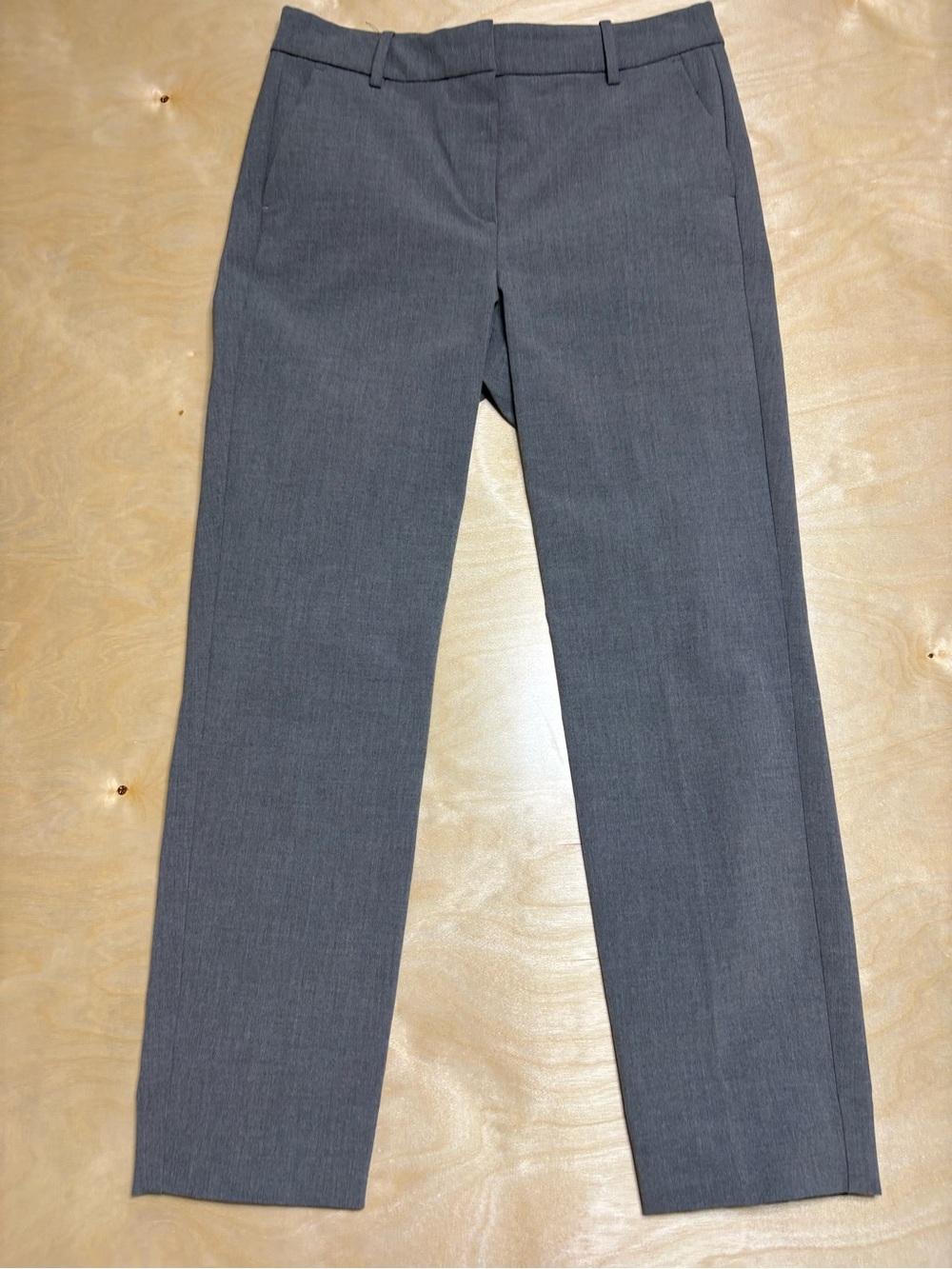 J. Crew Women's Gray Cropped Straight-Leg Dress Pants